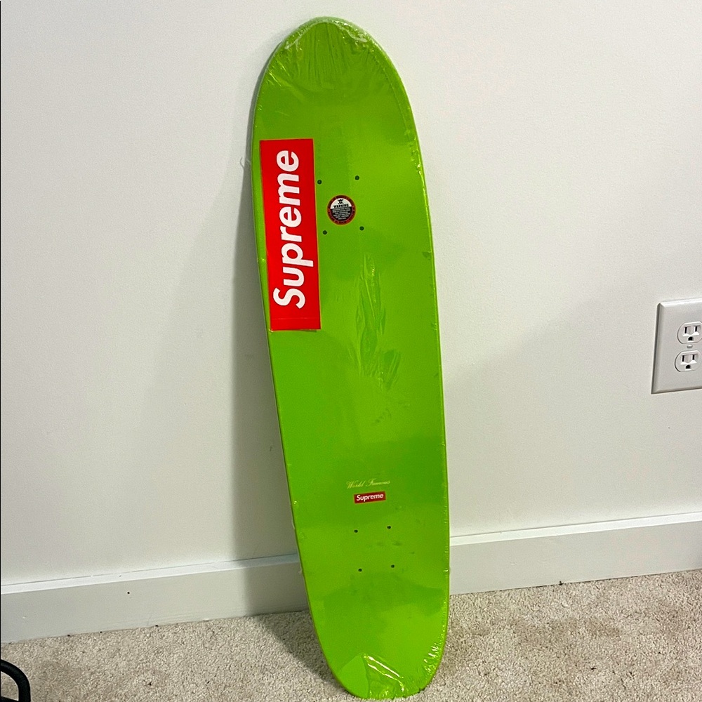 Supreme skateboard still in plastic